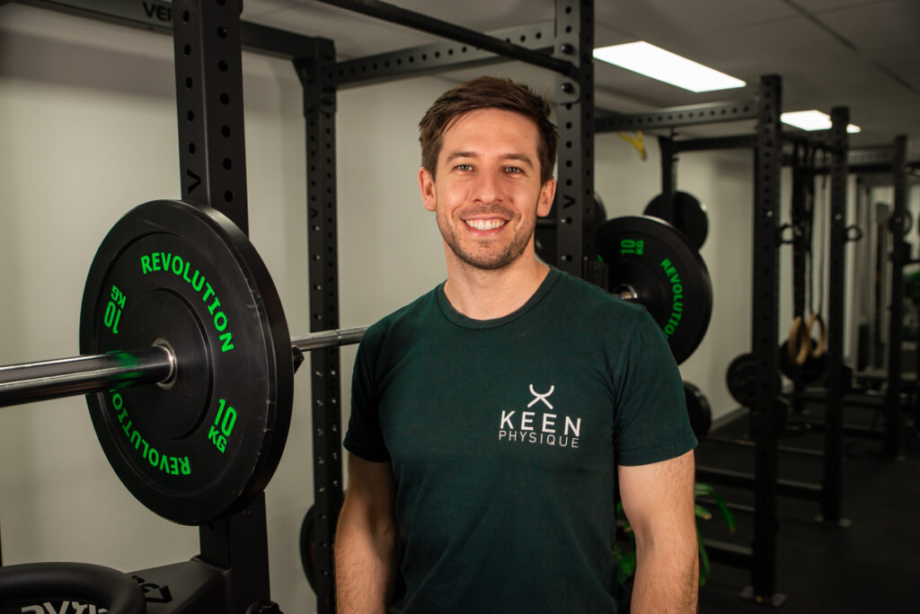 Image of Matt from Keen Physique standing in his personal training studio in Milton, Brisbane.