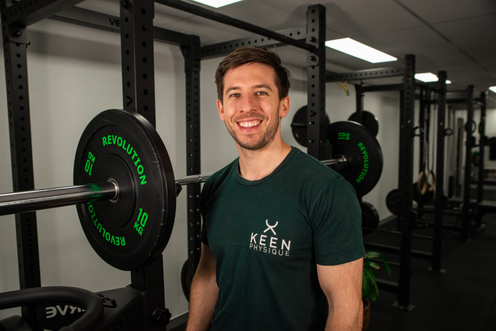 Image of Matt from Keen Physique standing in his personal training studio in Milton, Brisbane.